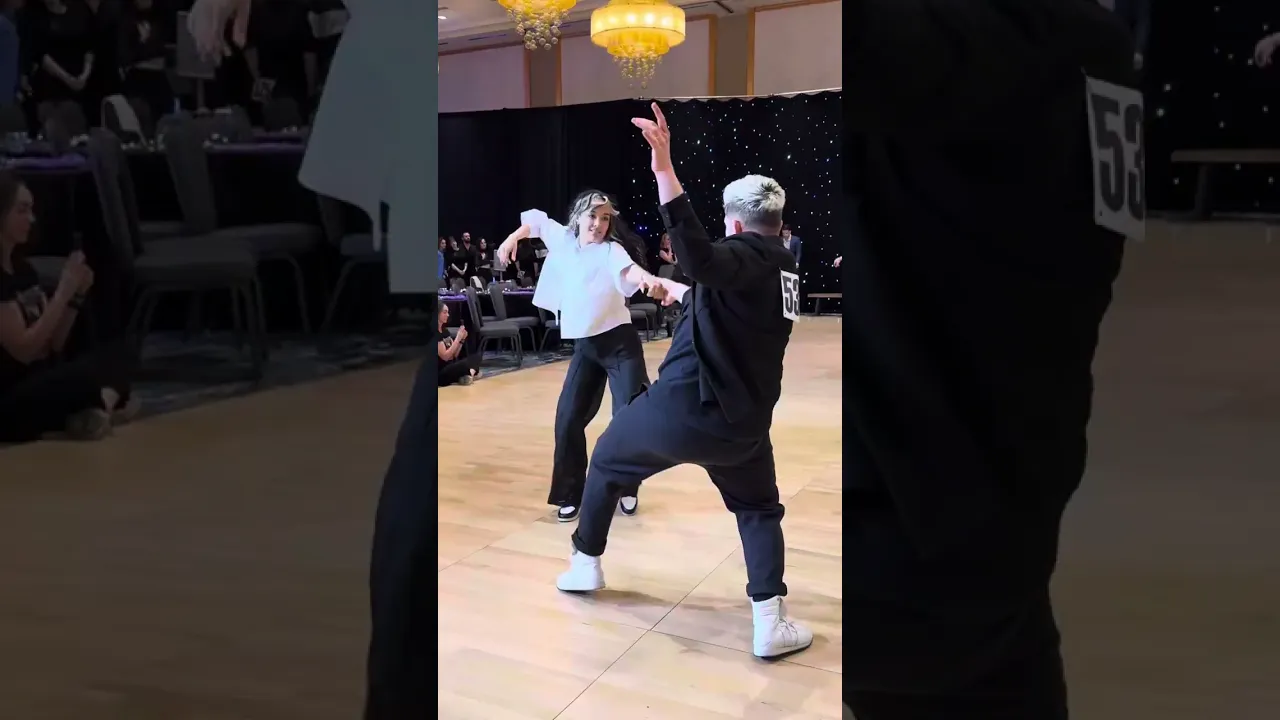 It's all 🫧 & 🌀... song 1 at Seattle Easter Swing #competitionprelims