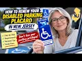 How to renew your disabled parking placard in New Jersey