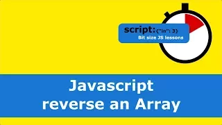 Javascript reverse an Array