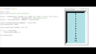How to Create a Listbox with Scrollbar in Python