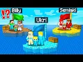 Lagu Ukri Familie vs Billy Familie vs Semlaki Familie auf einem Raft Challenge in Minecraft!