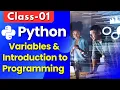 Python Class 01 Variables - Learn Python Easily Introduction to Programming Python