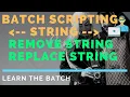 REMOVE AND REPLACE IN STRING Batch Scripting Part - 12