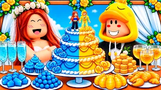 Melina y Pato Loco SE CASAN en Roblox Mukbang!