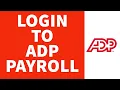 How To Login To ADP Payroll 2022 ADP Payroll Tutorial