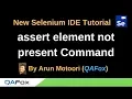 New Selenium IDE - Part 48