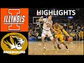 Illinois vs Missouri 2022 College Basketball Full Game Highlights