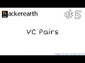VC pairs - Hackerearth problem