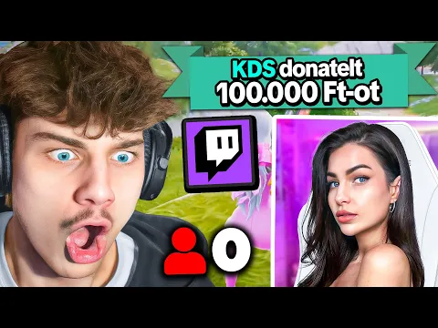Video Thumbnail: 0 Nézős Twitch Streamereknek Donateltem