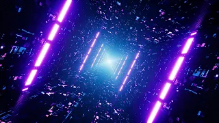 Download Rotating Neon Light Beam Cyber Tunnel vj background MP3