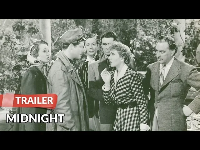 Midnight 1939 Trailer HD | Claudette Colbert | Don Ameche | John Barrymore