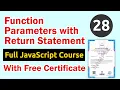 Function Parameters with Return Statement