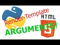 How to Pass Arguments to HTML in a Python Flask Website