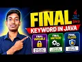 Final Keyword in Java Explained Final Variable Final Method Final Class Java Full Course