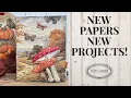 NEW decoupage paper collection - Harvest Fiber by ellen j goods easy fall decor ideas