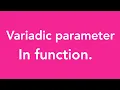 18-Variadic Parameters in Functions in Swift iOS MacOSX iPhone iPad iOS Apps Development