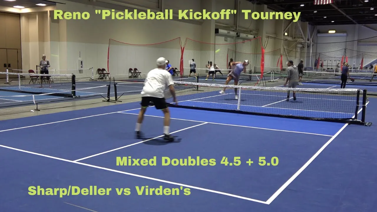 Reno "Pickleball Kickoff" Tourney Mixed Doubles 4.5 & 5.0 Sharp/Deller vs Virden's