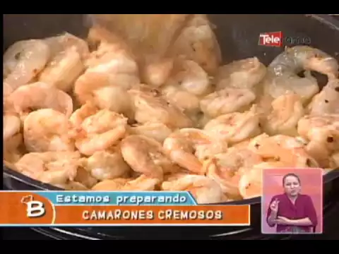 Camarones cremosos