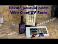 Elevate your 3d prints for cheap using clear UV resin