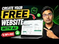 How to Create a FREE Website With AI 2026 AI Se Free Website Banakar Live Kare Complete Tutorial