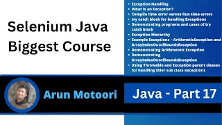 Java - Part 17 Selenium Java Biggest Course