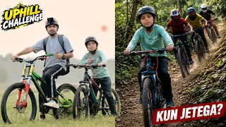 Uphill Challenge Chota bhai vs 3 Pro Riders Kaun Jeetega? οΏ½