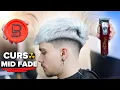 Learn HOW to do a MID FADE - Tutorial for the 2025 TRENDY cut BARBERING COURSE