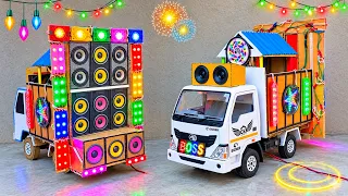 Mini Dj Truck Setup | How To Make Mini Dj Truck Setup By Cardboard Making Mini Dj Truck | new Gadi