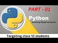 Python project for class 12 Installing mysql connector
