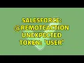 Salesforce remoteAction unexpected token User