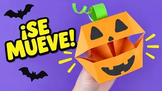 🎃 Calabaza parlante para Halloween con 1 hoja de papel