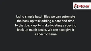 Chapter 3 Part 1 Creating a Batch file and Automating Backups with Date