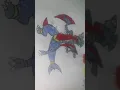Mega garchomp Pokemon drawing like subscribe share comments