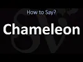 How to Pronounce Chameleon CORRECTLY UK US Pronunciation
