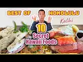 ULTIMATE FOOD TOUR IN HONOLULU - 10 Best Secret Hawaii Foods in Kalihi Foods You Must Eat in Oahu
