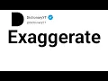 Exaggerate Antonyms Opposite Words