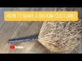 Make this easy broom costume