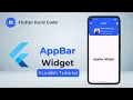 Flutter AppBar widget - Kurdish Tutorial