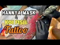COLORED KOI FISH TATTOO