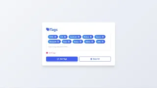 Build a Custom Tag Input Field with HTML CSS JavaScript Tutorial for Web Developers