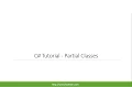 C Tutorial - Partial Classes