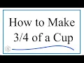 How to Measure Cup What Measuring Cups Equal Cup