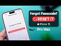 Screen Time Passcode Forgot - How to Reset on iPhone 15 s