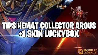 TIPS HEMAT SKIN COLLECTOR ARGUS + 1 SKIN LUCKYBOX - MOBILE LEGENDS