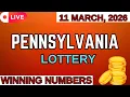 Pennsylvania Day Lottery Results For - 11 Mar 2026