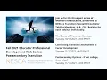 Fall 2021 Educator Professional Development Series -