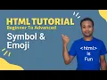 html bangla tutorial 20 Symbol and emoji in a webpage