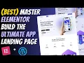Master ELEMENTOR Build a Responsive APP LANDING PAGE from Scratch Wordpress Tutorial 2025