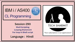 for loop in shell script Looping statement in shell script ibmi
