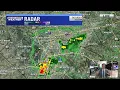 Strong thunderstorm moving through downtown Austin KXAN Radar Check May 9